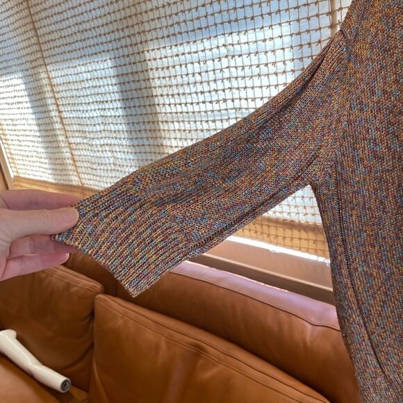 SCOOP multicolor V-neck sweater - size large - Picture 11 of 11